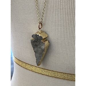 Druzy Arrowhead Statement Necklace